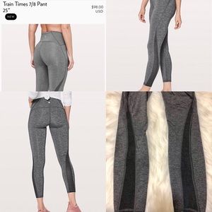 Lululemon train times 25” size 2